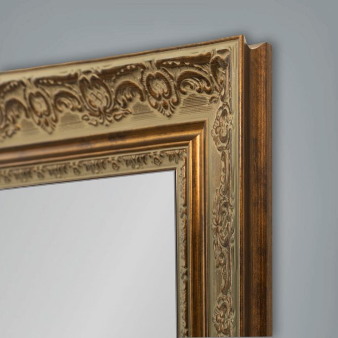 AGED GOLD FRAMED MIRROR