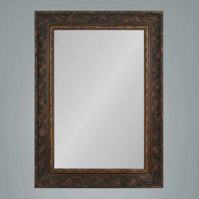 AGED GOLD FRAMED MIRROR