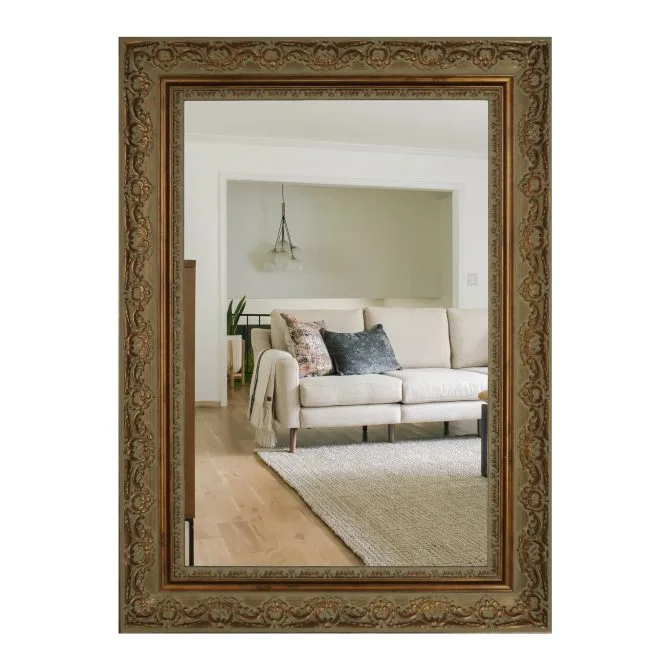 AGED GOLD FRAMED MIRROR