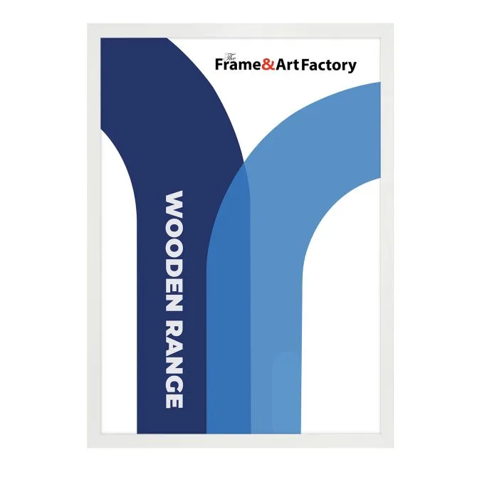 Wooden Poster Frame White