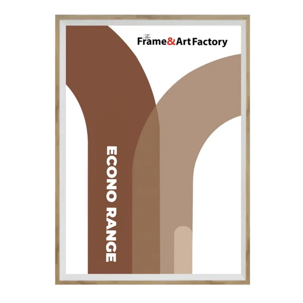 Boho Two Tone Wood Frame | Modern Angled Photo Frame
