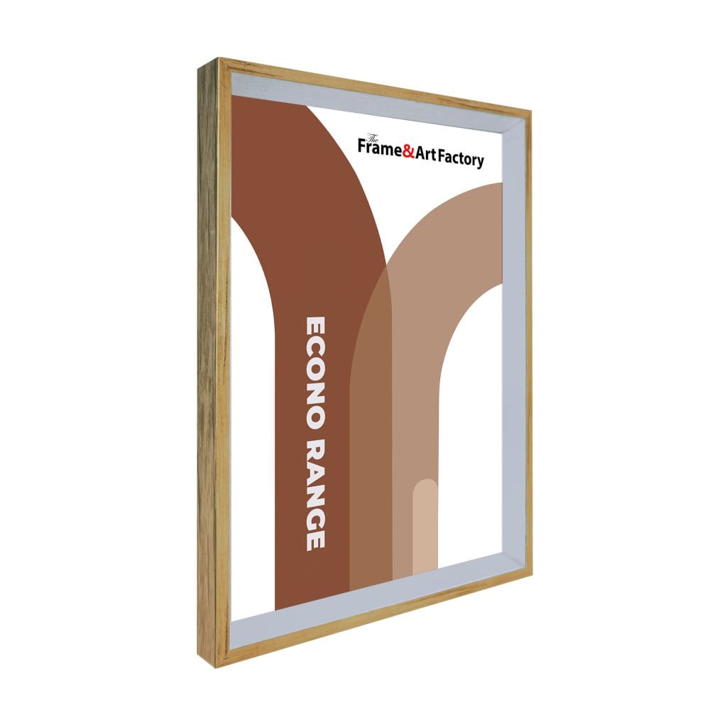 Boho Two Tone Wood Frame | Modern Angled Photo Frame