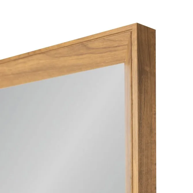 Light Teak Mirror