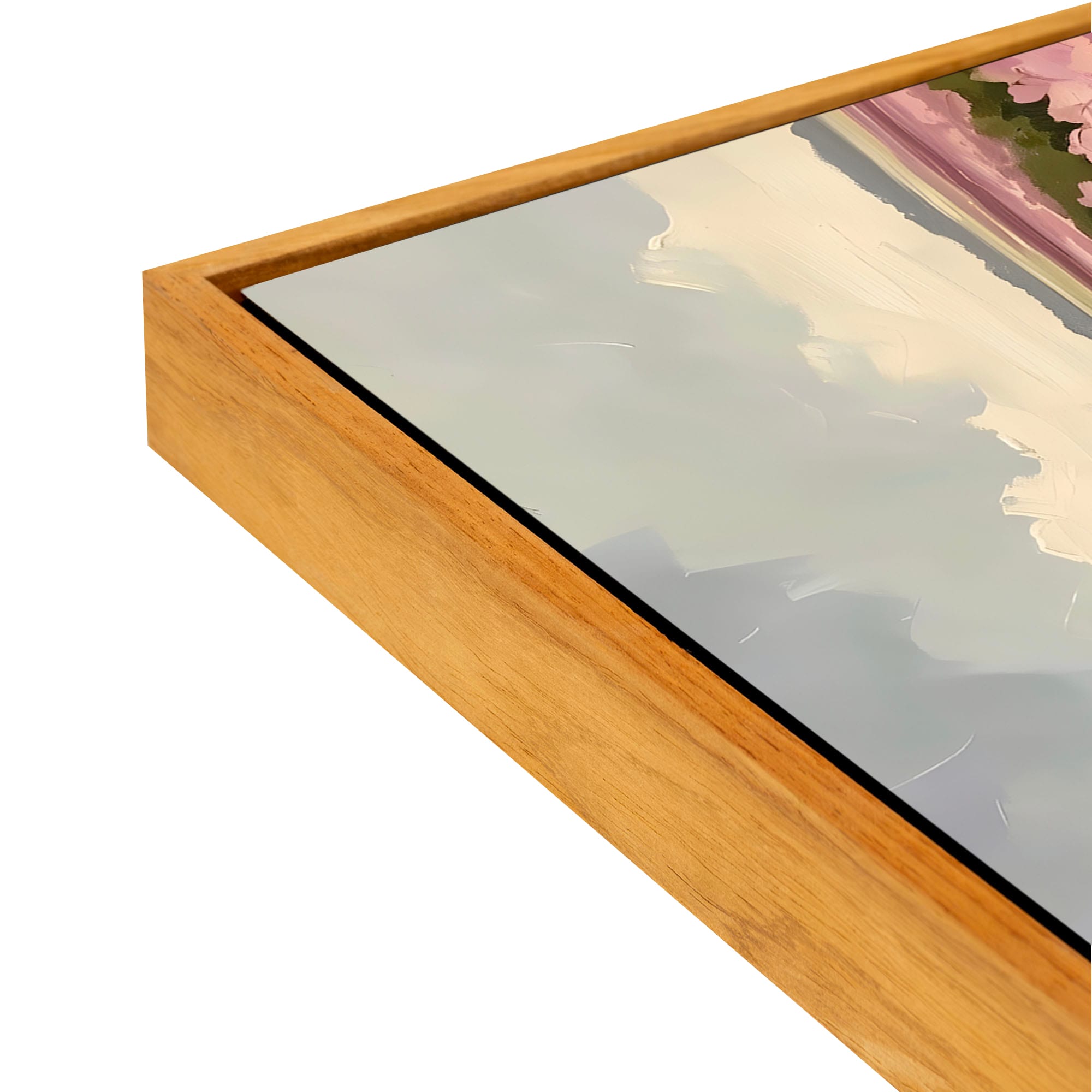 Canvas Floater Frame Teak