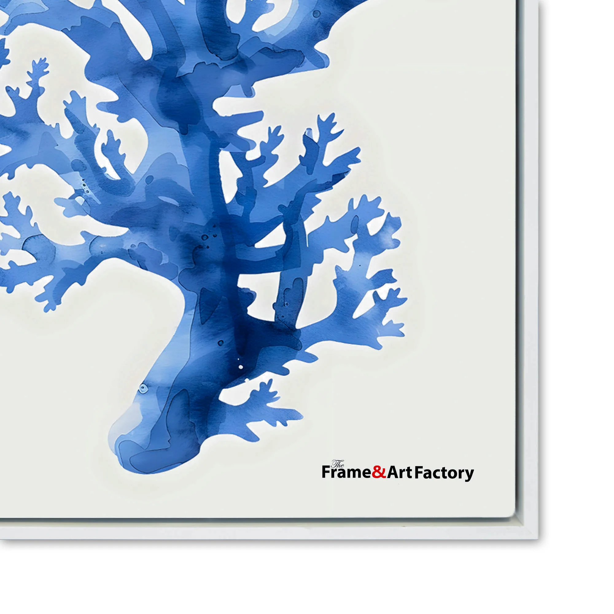 Canvas Floater Frame White