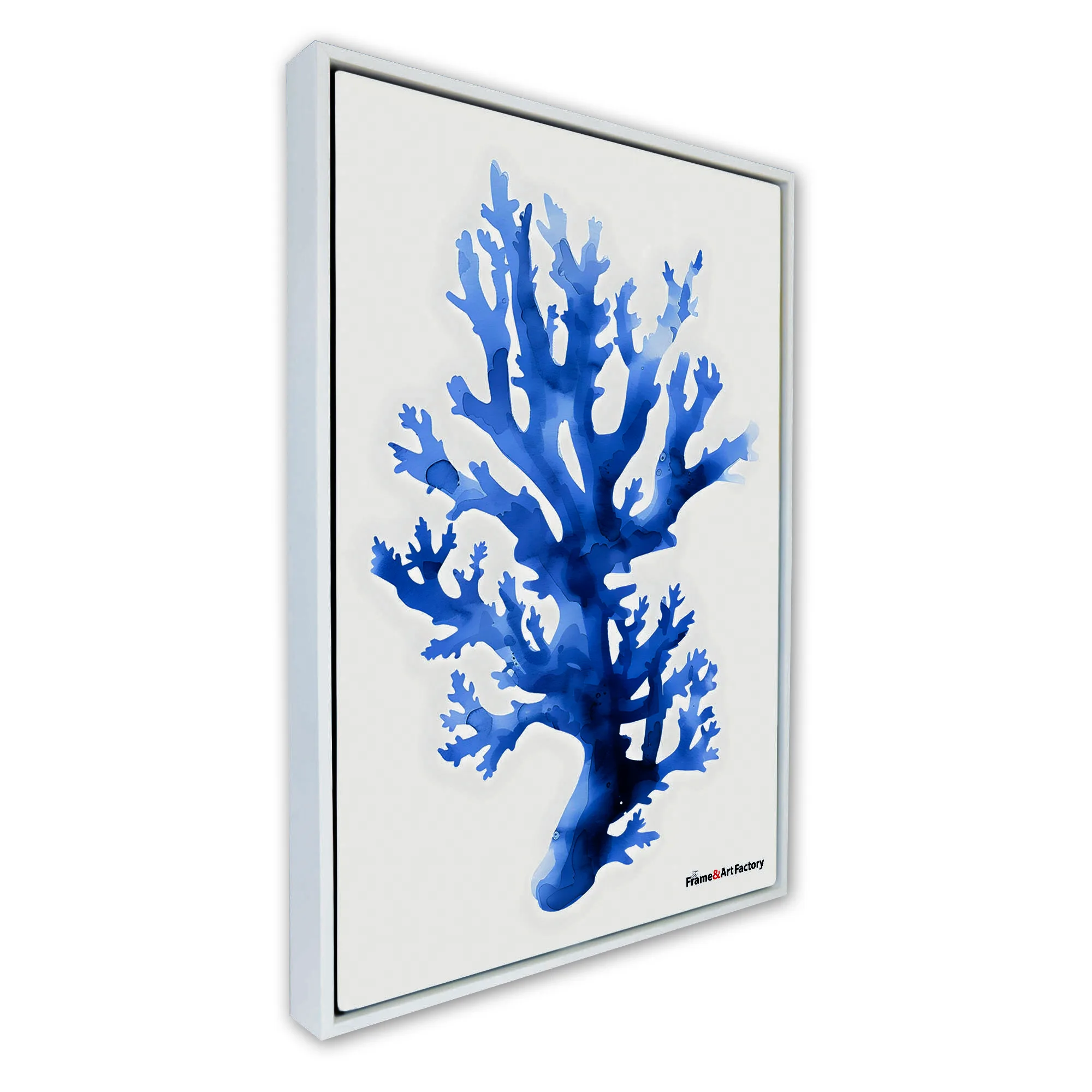 Canvas Floater Frame White