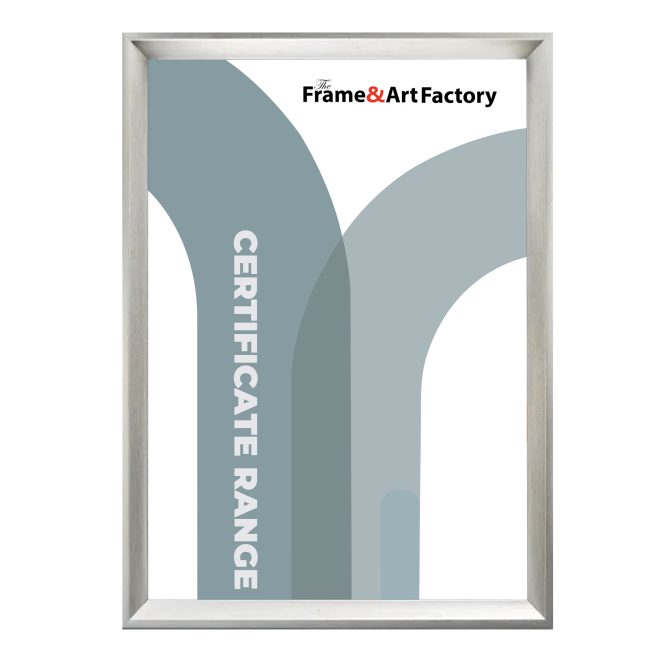 Bulk Pack Certificate Frame Silver