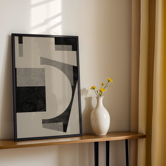 Bauhaus Modern framed Art