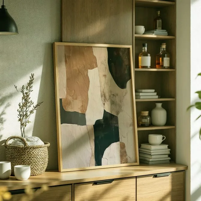 Framed Wall Art, Layers Of Shade