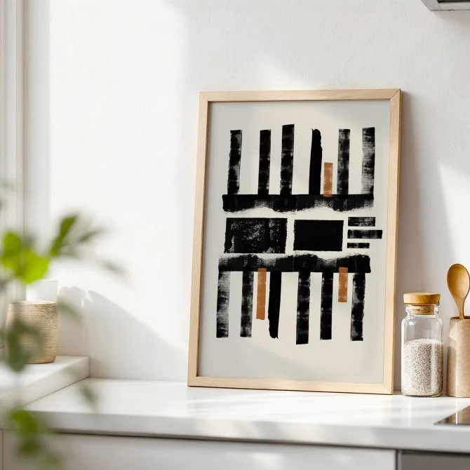Artistic Uniformity Abstract Frame Wall Art