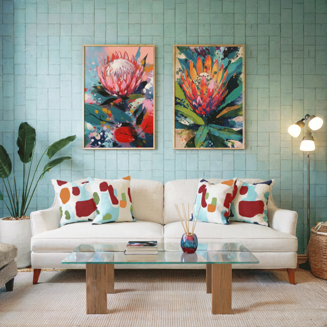 Proteas Framed Art
