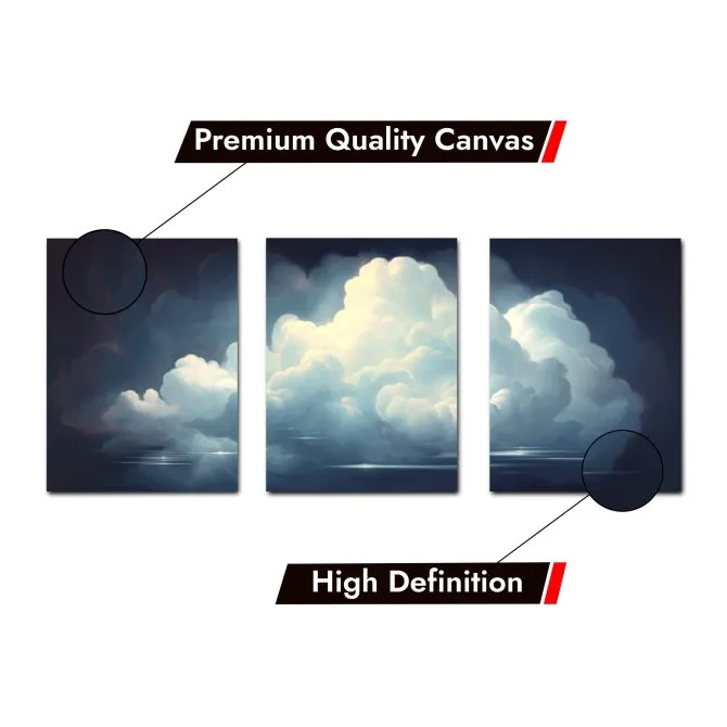 Framed Clouds Canvas Art