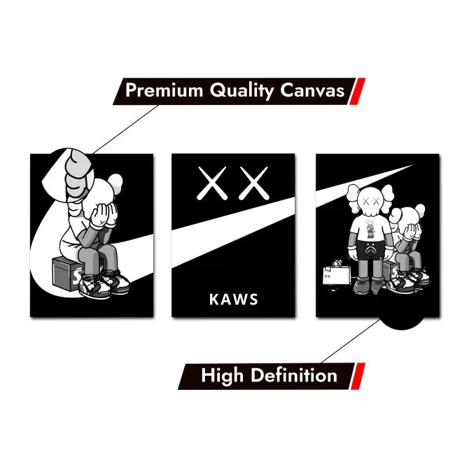 Kaws Framed Canvas Art