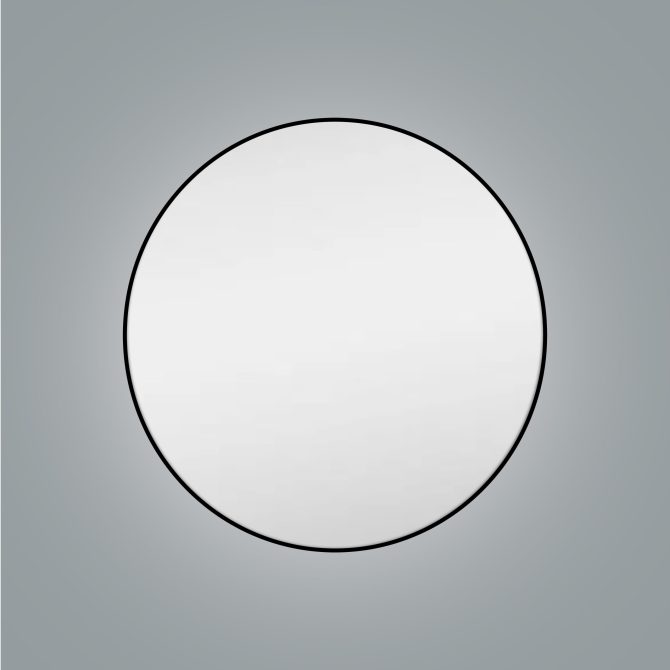 black round mirror