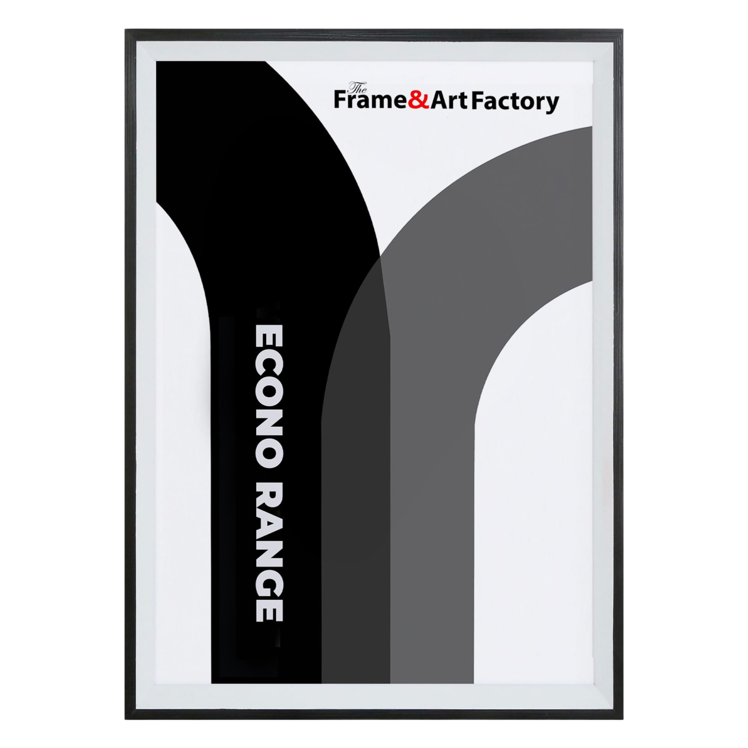 Boho Two Tone Black Frame | Modern Angled Photo Frame